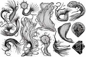 Two neurons connected to each other tattoo idea