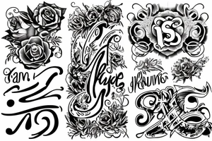 The initials AKA tattoo idea