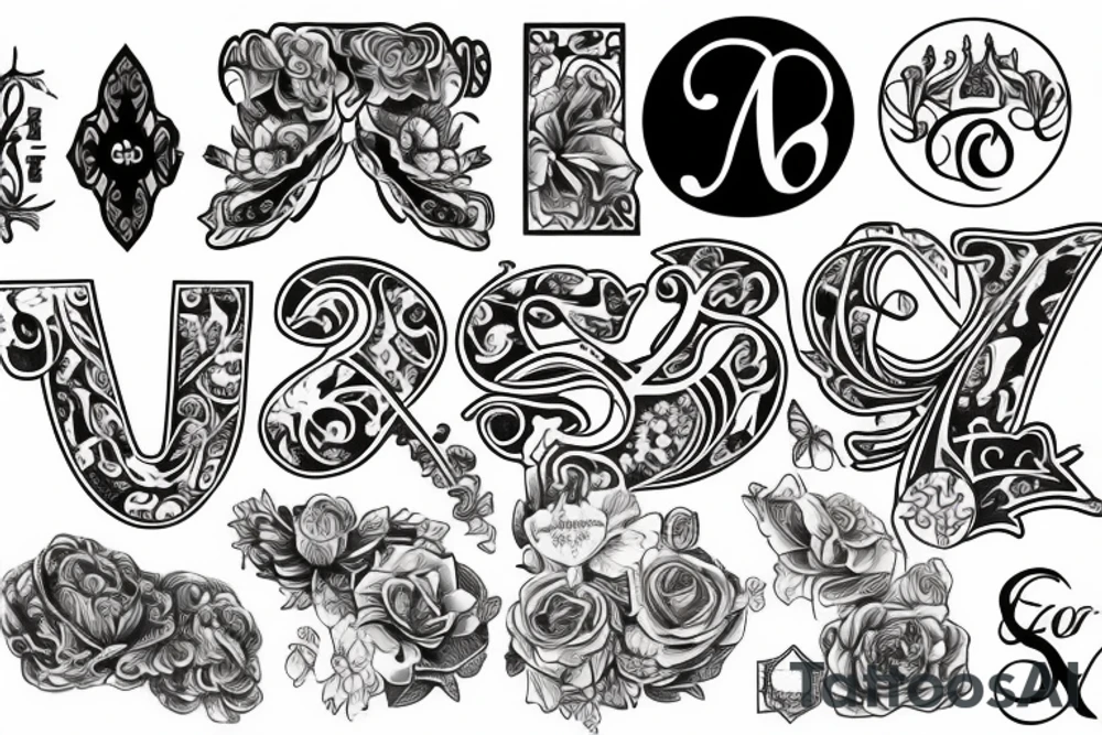 The initials AKA tattoo idea