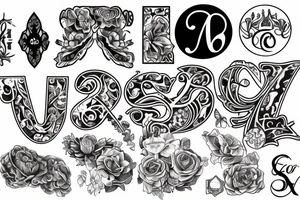 The initials AKA tattoo idea