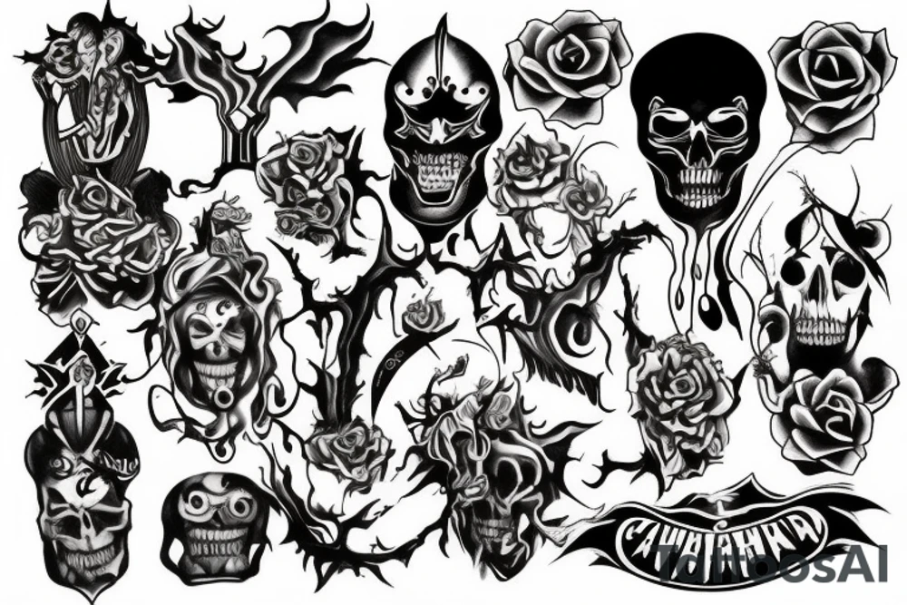 Dark carnival tattoo idea