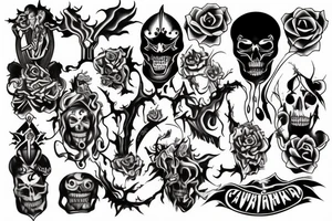 Dark carnival tattoo idea