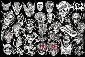 Dark carnival tattoo idea