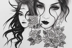 My girl friend name is saghar, we are together since april 6th, 2018. Her favorite color is black and her favorite flower is rose. tattoo idea