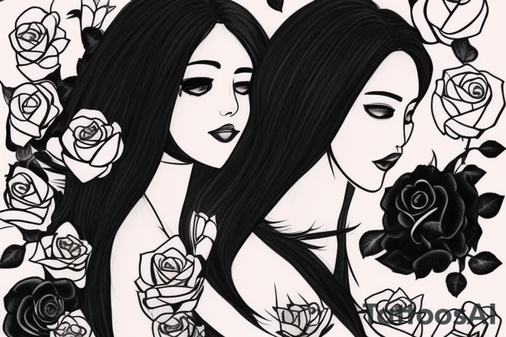 My girl friend name is saghar, we are together since april 6th, 2018. Her favorite color is black and her favorite flower is rose. tattoo idea