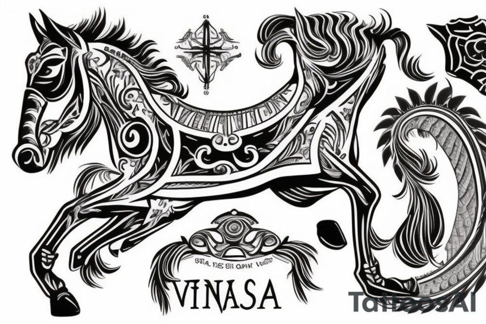 University of Visayas Knoght on Horse tattoo idea