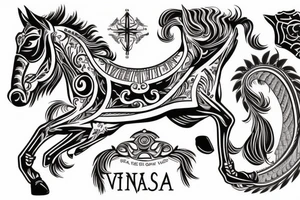 University of Visayas Knoght on Horse tattoo idea