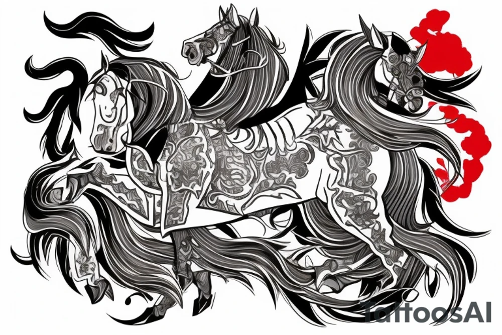 University of Visayas knight on Horse tattoo idea