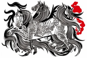 University of Visayas knight on Horse tattoo idea