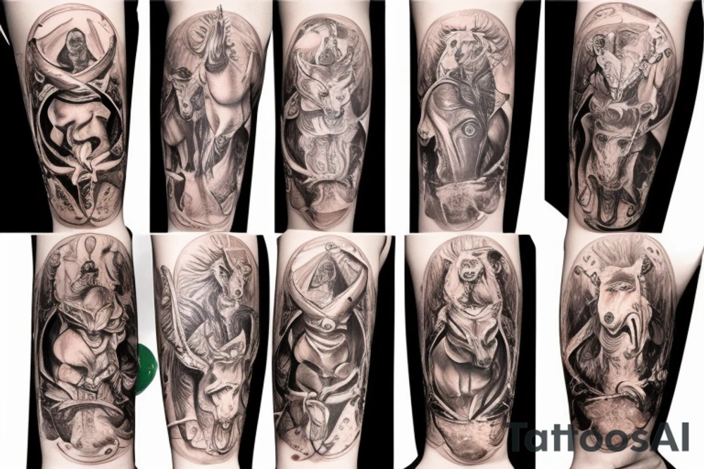 knight on Horse tattoo idea
