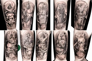 knight on Horse tattoo idea