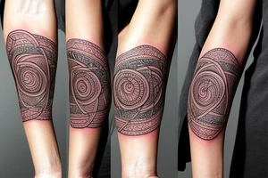 Sacred geometry spiral universe ancient biology tattoo idea