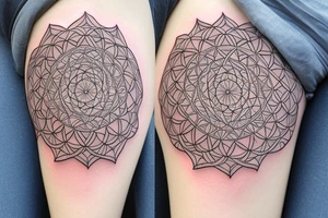 Sacred geometry spiral universe ancient biology tattoo idea