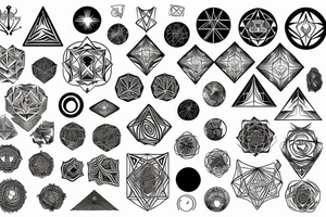 Sacred geometry universe ancient biology tattoo idea