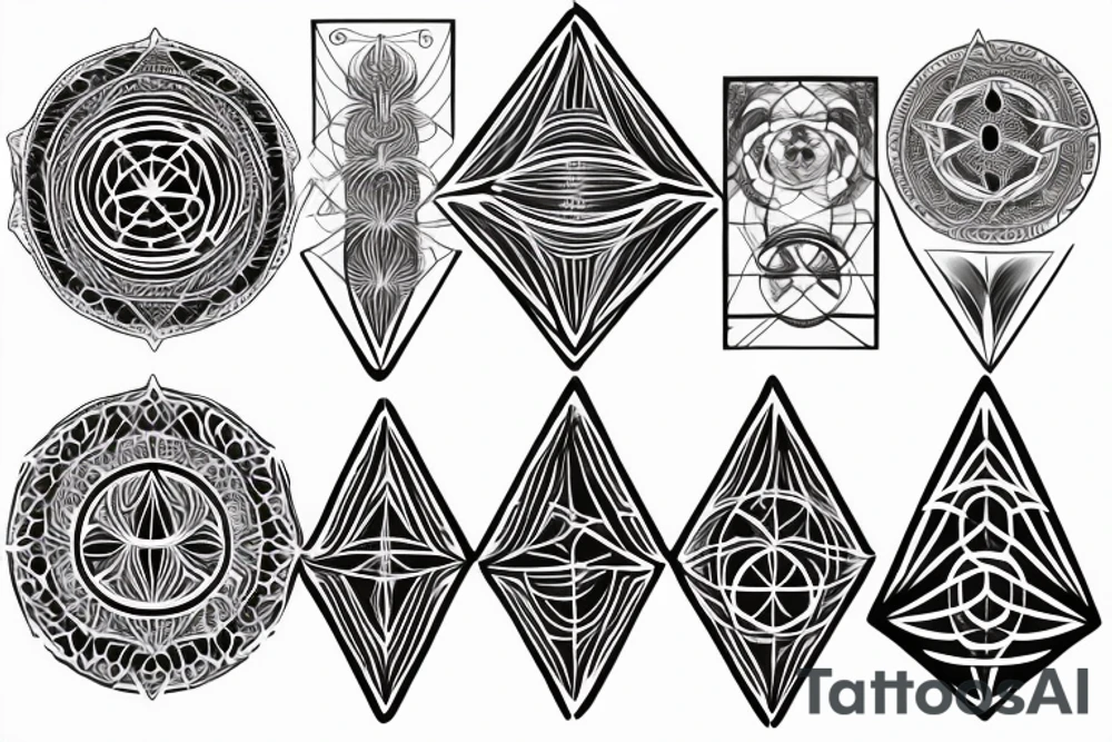 Sacred geometry universe ancient biology tattoo idea