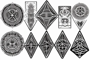 Sacred geometry universe ancient biology tattoo idea