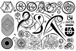 the number "18" but with the 8 as an infinity sign tattoo idea