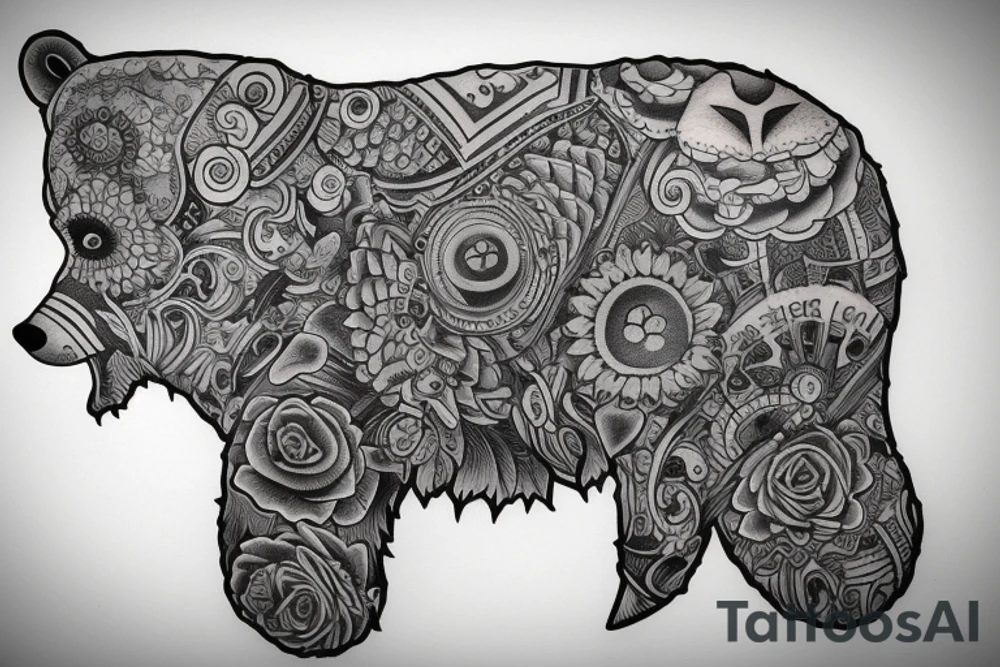 a bear phantom tattoo idea