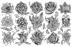 windflower tattoo idea