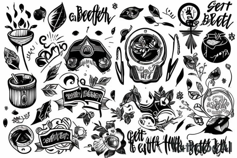 get better day by day tattoo idea