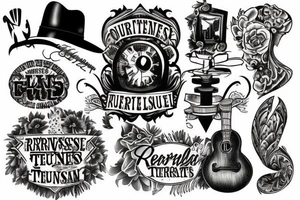 Rural Tennessee meets New Orleans tattoo idea