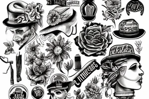 Rural Tennessee meets New Orleans tattoo idea