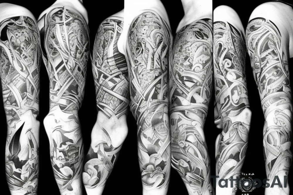 Warrior pain suffering tattoo idea