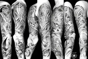 Warrior pain suffering tattoo idea
