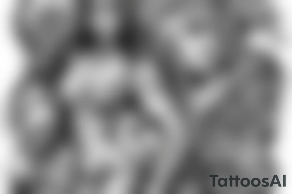 Warrior pain suffering tattoo idea