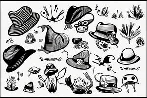 frog wearing a hat tattoo idea