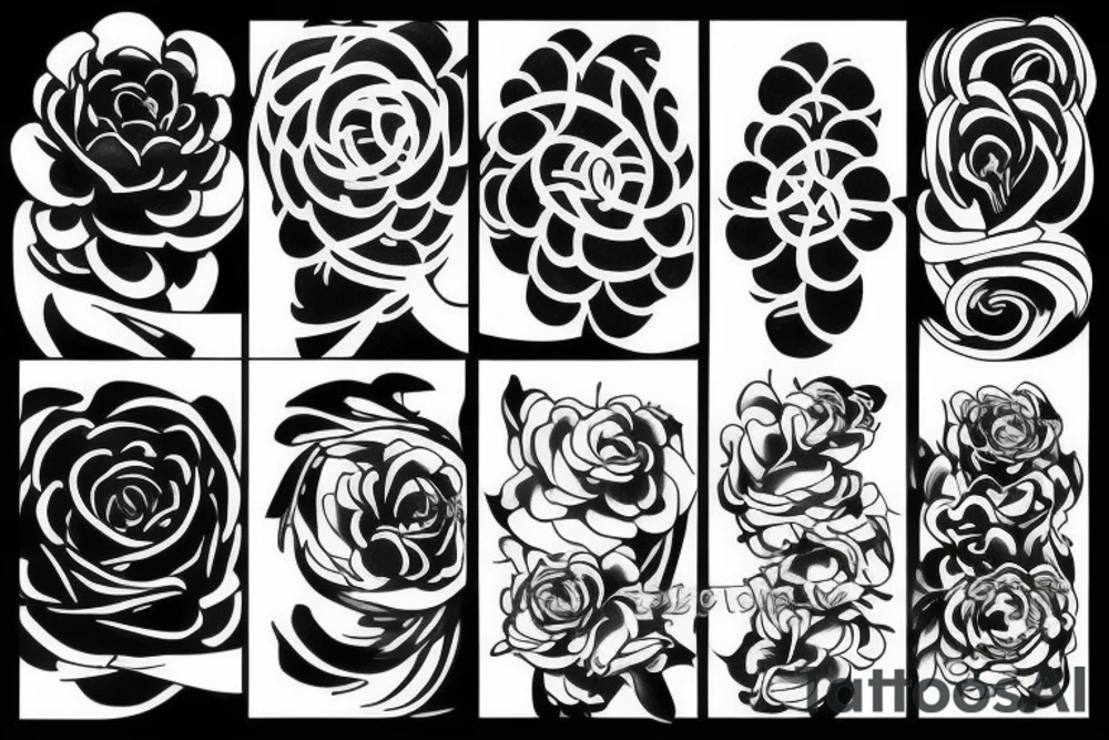 Wind flower tattoo idea