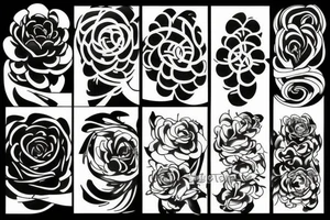 Wind flower tattoo idea