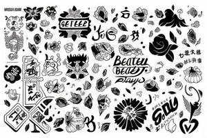 "get better day by day" tattoo idea