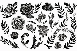 Wind flower tattoo idea
