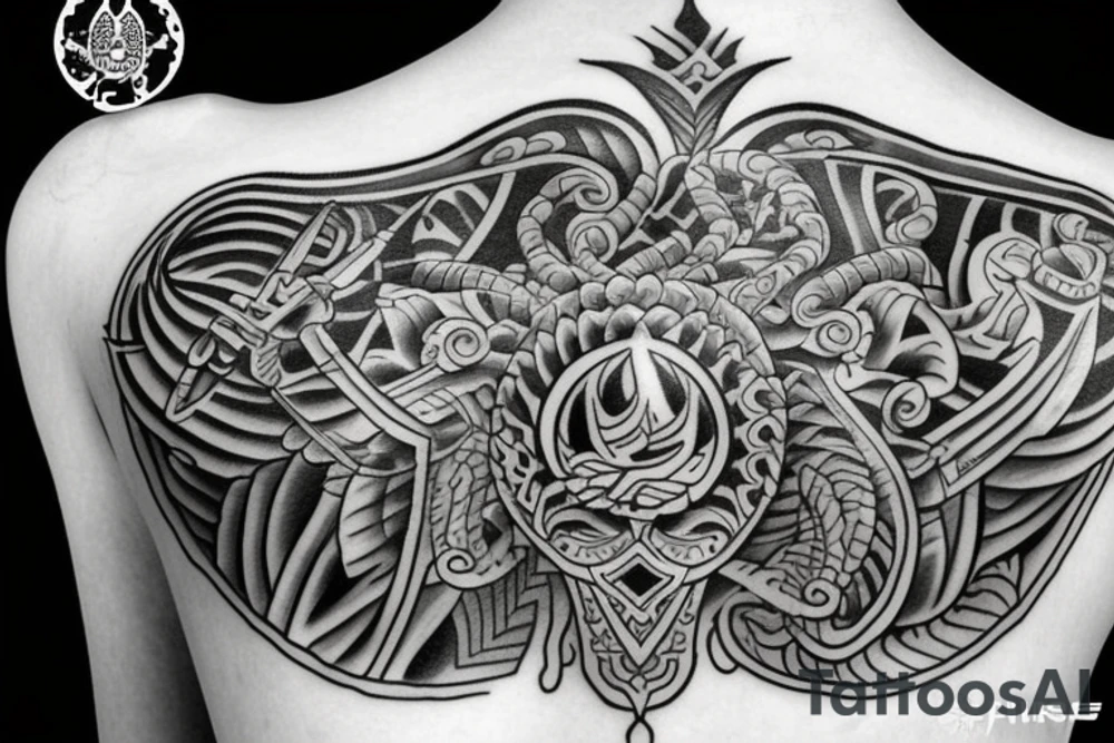 Warrior Arjun tattoo idea