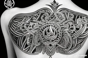 Warrior Arjun tattoo idea