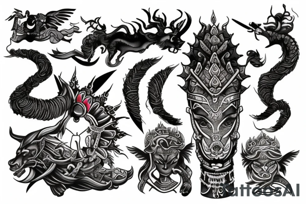 Warrior Arjun tattoo idea