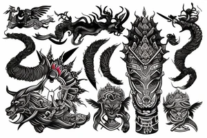 Warrior Arjun tattoo idea