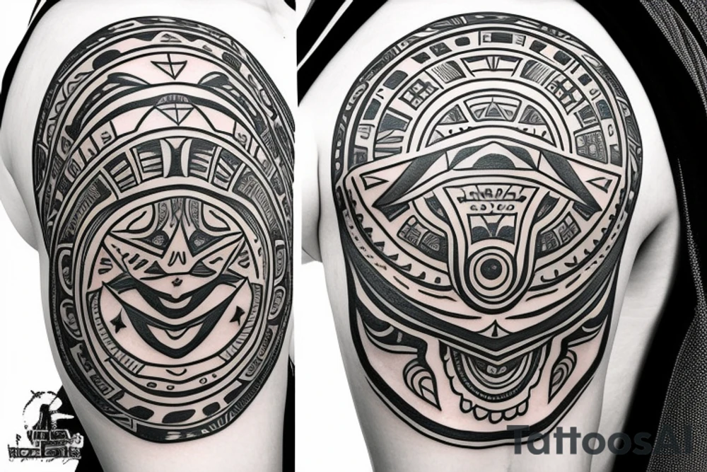 ufo cool design tattoo idea