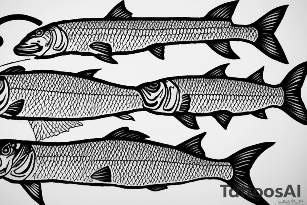 fishing in Bahamas for bonefish tattoo idea