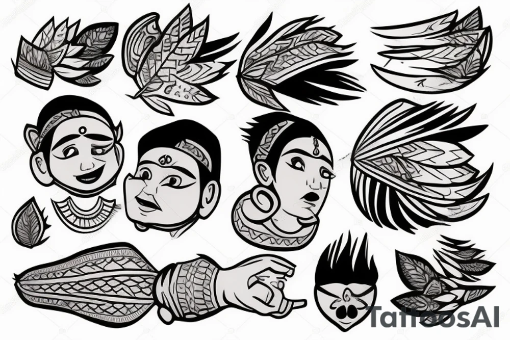 stinky indian boy slightly chubby tattoo idea