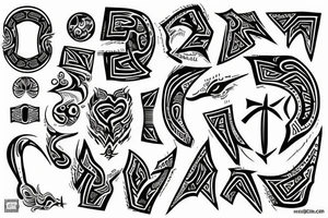 dollar sign tattoo idea