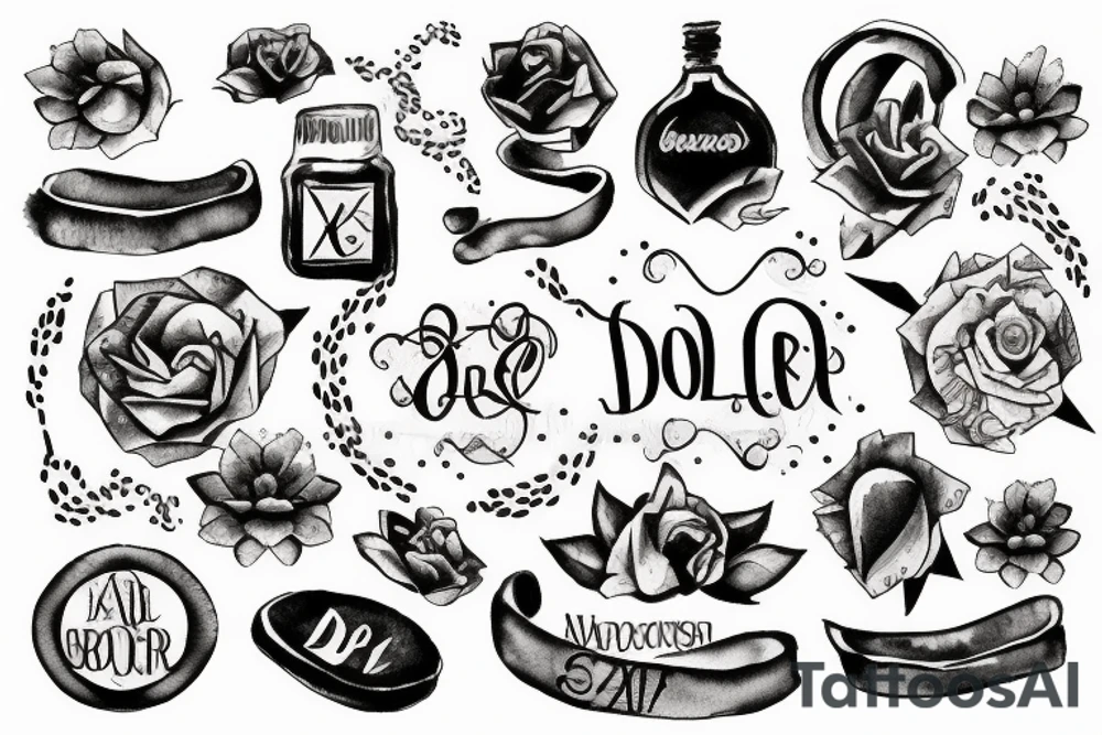 dollar sign tattoo idea