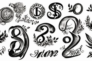 dollar sign tattoo idea