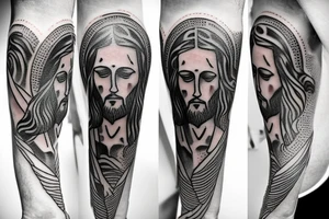 alcoholic Jesus tattoo idea