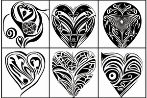 A piece that ties together concepts from the black and white styles, along with biomechanics designs, and a touch of tribal. Also including some broken heart themes. tattoo idea