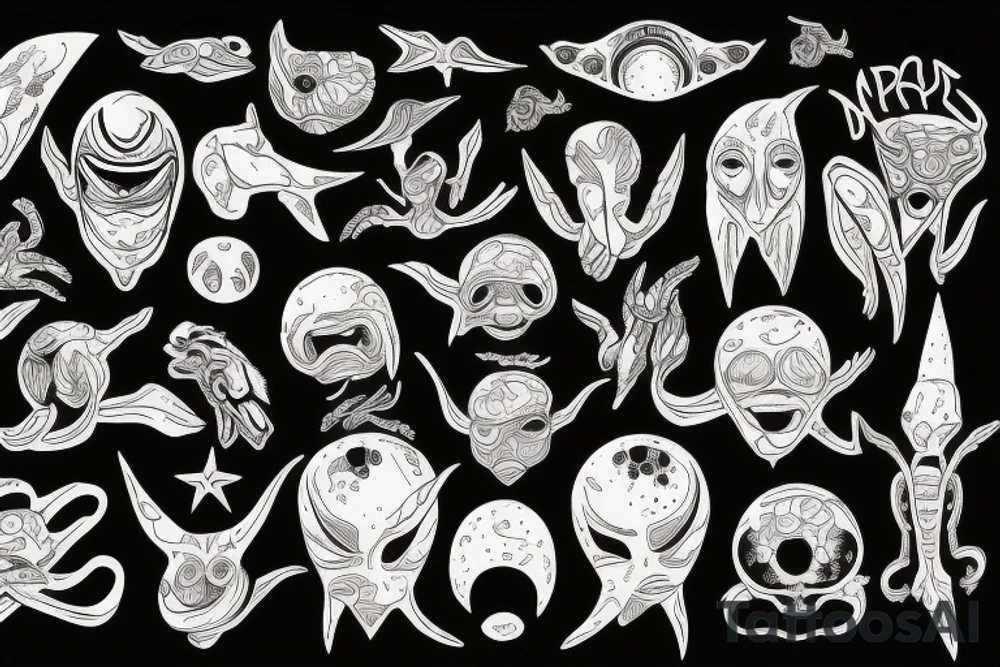alien tattoo idea