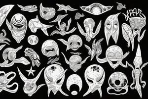 alien tattoo idea