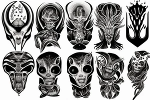 alien tattoo idea