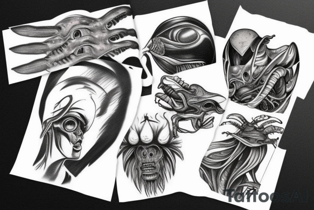alien tattoo idea